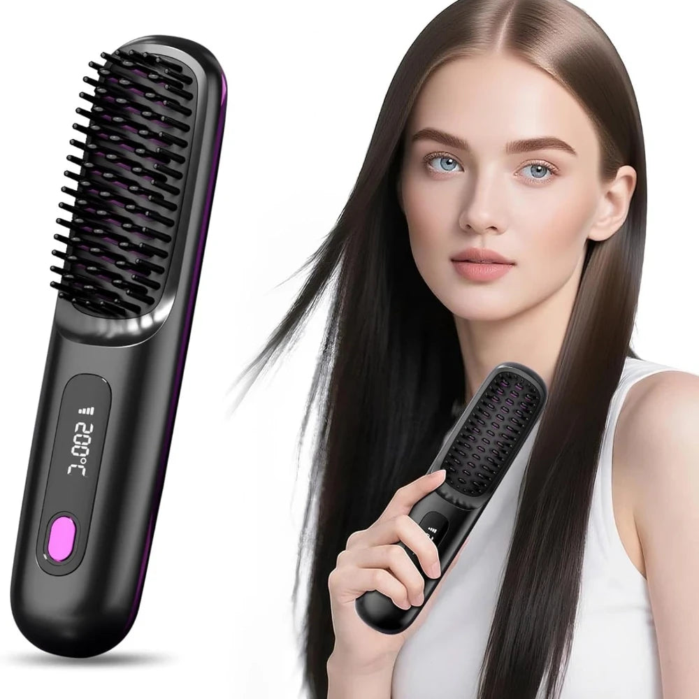Spazzola per Capelli Lisciante Cordless