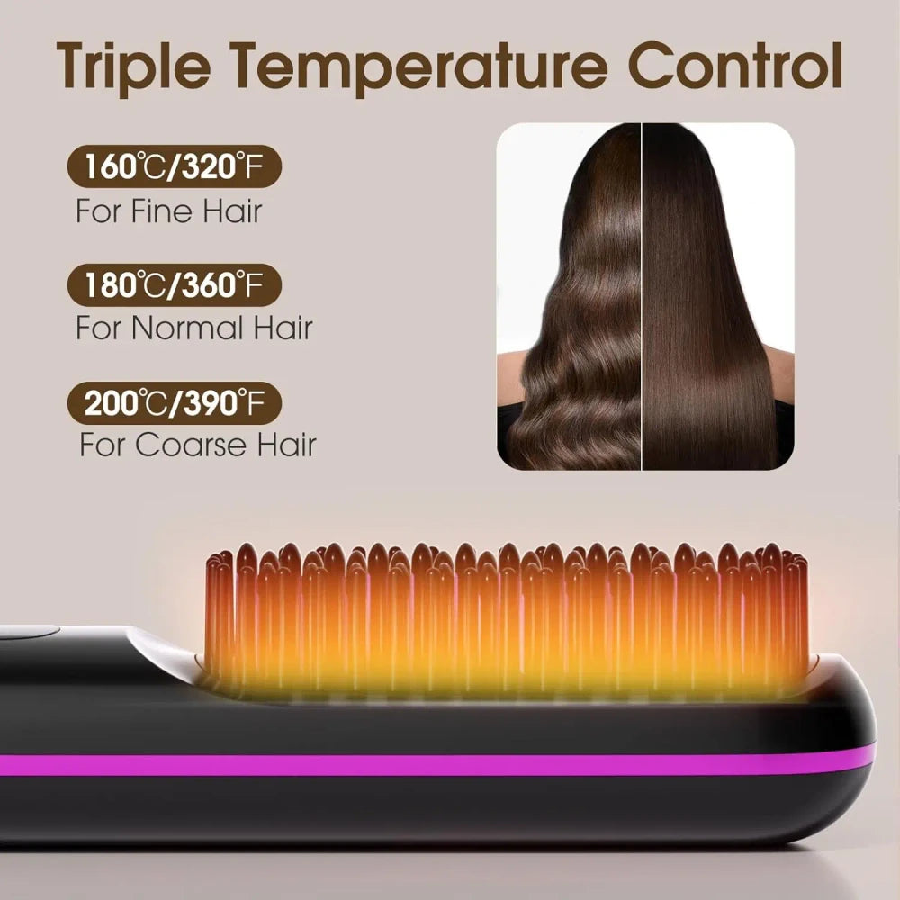 Spazzola per Capelli Lisciante Cordless