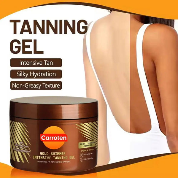 Gel Abbronzante con Perle Dorate